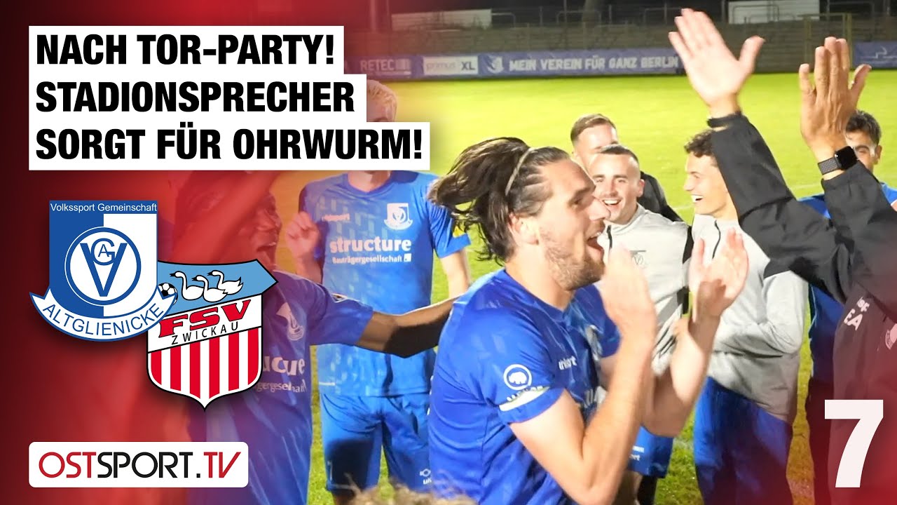 Tor-Party! Stadionsprecher sorgt für OHRWURM: VSG Altglienicke - FSV Zwickau | Regionalliga Nordost