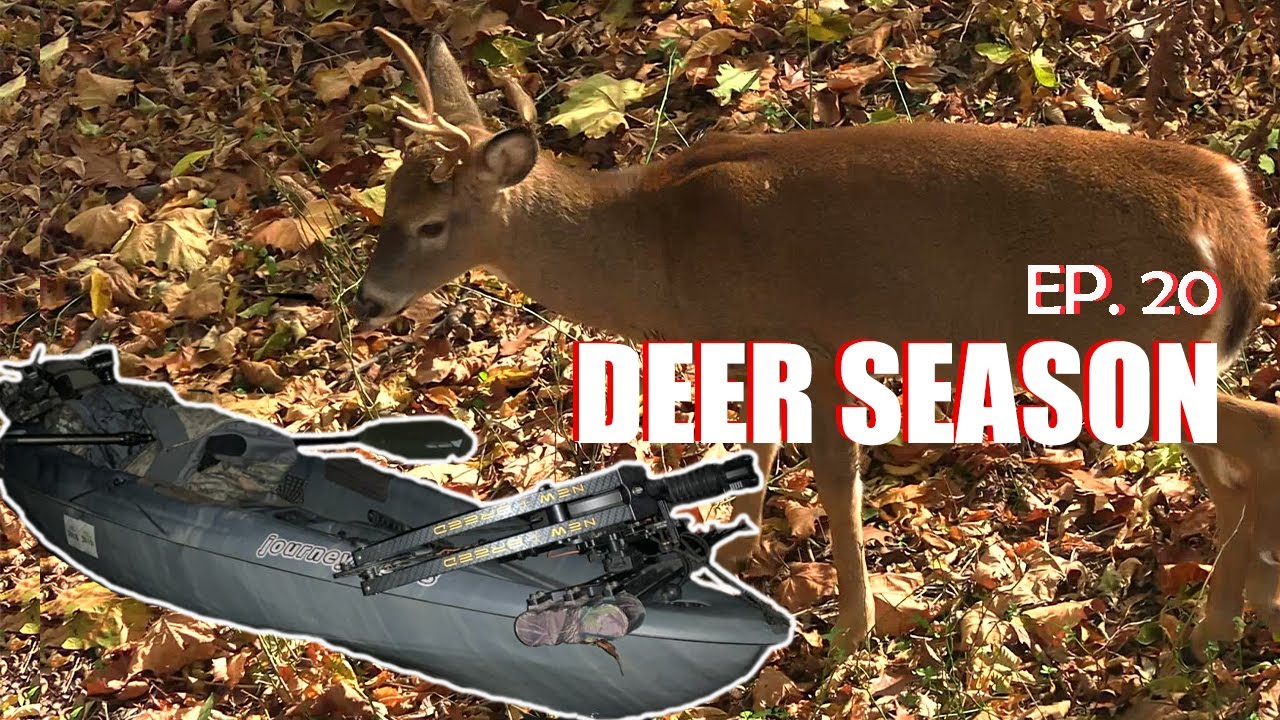 PA PUBLIC LAND KAYAK HUNTING!! ARCHERY HUNTING DEER during the RUT