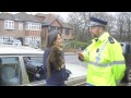 Nina Conti and Monkey being stopped by a policeman (Dan Lees)