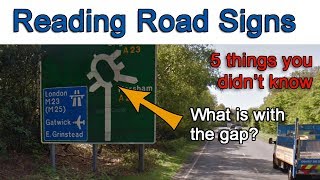 Why is there a gap in the roundabout sign? | 5 things you didn't know about reading road signs