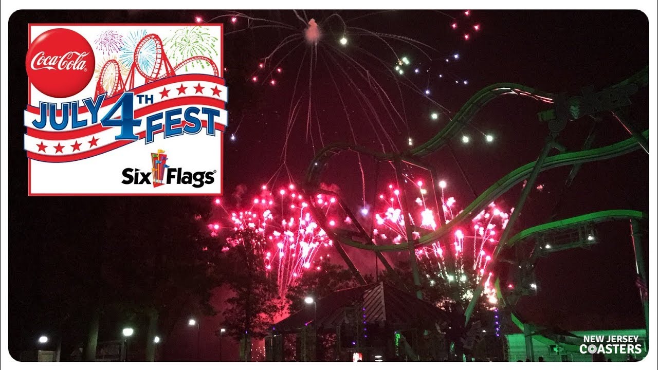 4th of July Fest Fireworks Six Flags Great Adventure 7/3/2018 YouTube