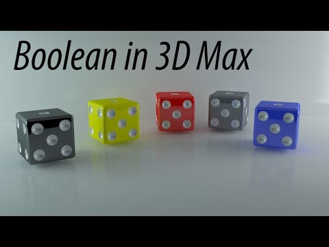 Boolean command in 3Dmax