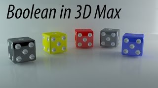 Boolean command in 3Dmax