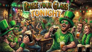 RAISE YOUR GLASS TONIGHT 🍀 Irish Pub Drinking Song | St. Patrick’s Day Party (Lyrics)