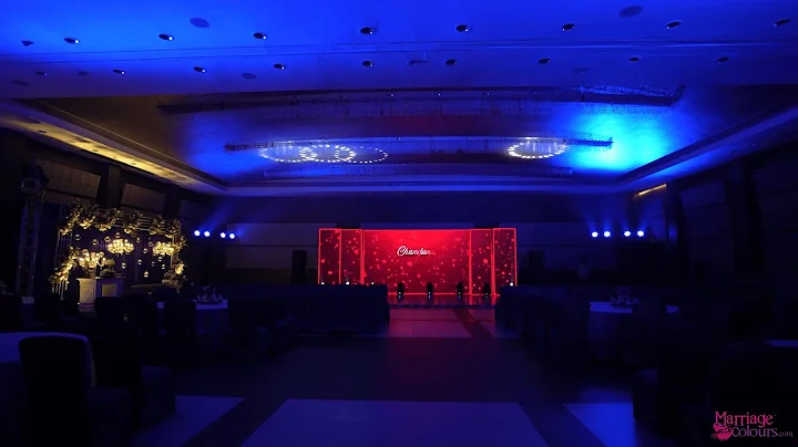 Elegant LED Screen Sangeet Stage | Back Drop | Ambience Lighting | Temple Bay Resort | Mahabalipuram