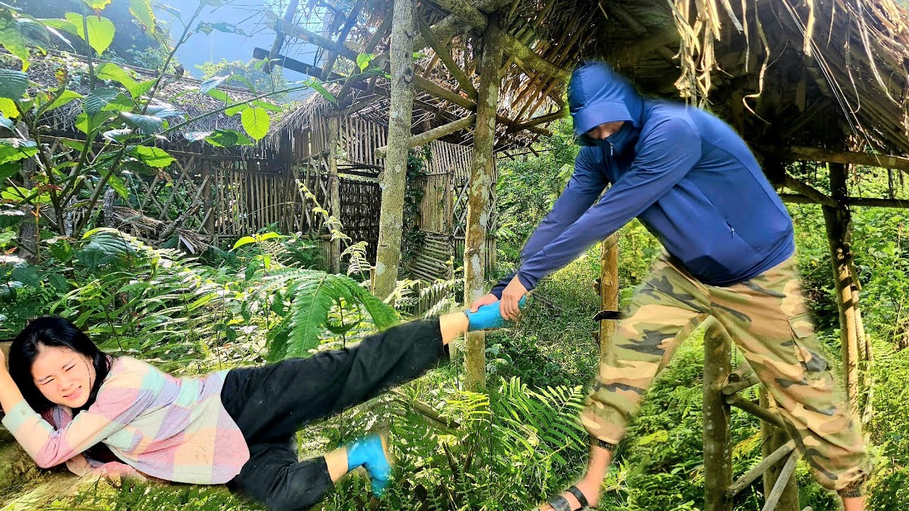 A single girl living alone in an abandoned house full of dangers