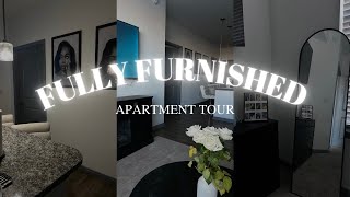 My Fully Furnished Apartment Tour! simple | modern | minimal|