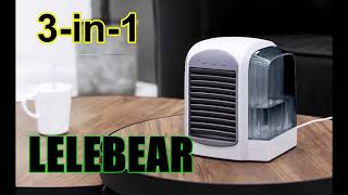 LELEBEAR Breeze Maxx Portable AC, Personal Space Mini Evaporative Air Cooler