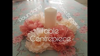 DIY Mirrored Flower Table Centrepiece - Poundland & Home bargains