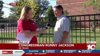 2ND CUP: Ali live downtown catching up with Congressman Ronny Jackson