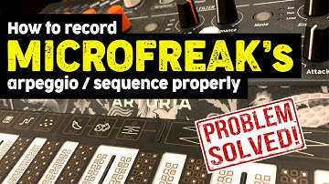 How to record Arturia Microfreak