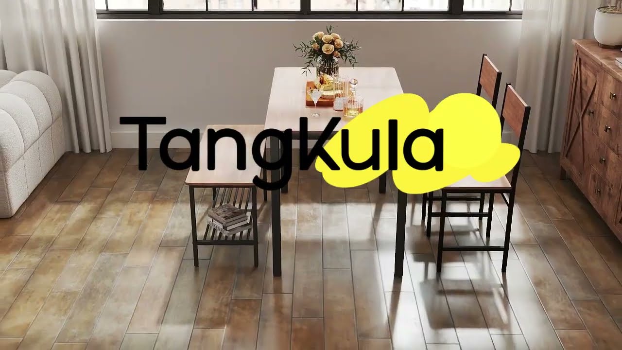 Tangkula 4-Piece Set with Bench | The Smart Way to Dine in a Small Apartment