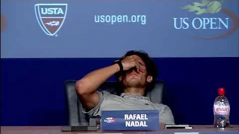 Rafael Nadal Cramps Up During Press Conference | US Open 2011 - DayDayNews