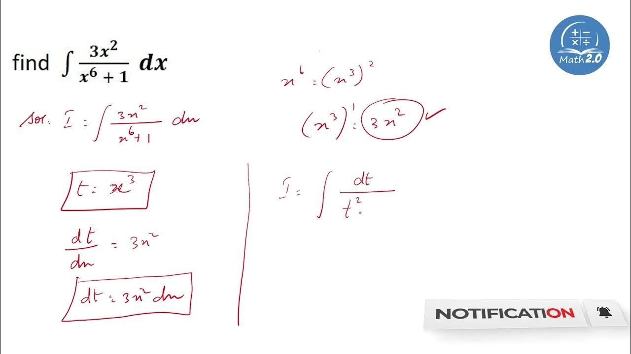 Mastering Integration ∫ 3x^2/x^6 + 1 dx The Ultimate Guide at math2.o