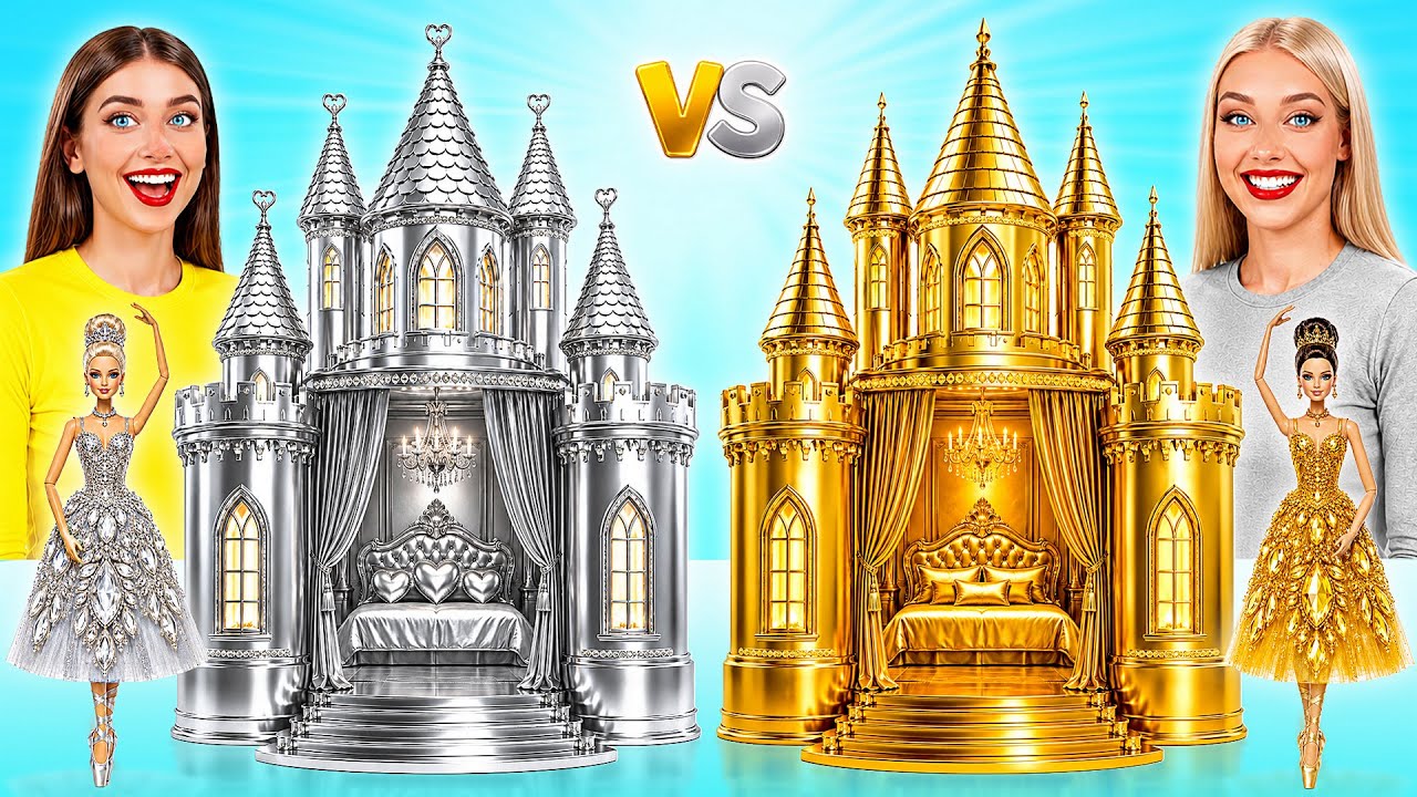 We Build Amazing Doll House Poor vs Silver vs Gold | Amazing Creative Tricks by Multi DO Girls