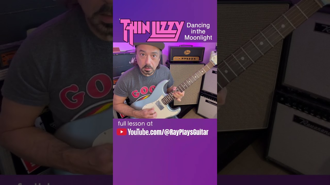 Thin Lizzy’s Dancing in the Moonlight #thinlizzy #guitarlesson #raykainz  #rayplaysguitar