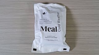 Testing US Cold Weather MRE (Meal Ready to Eat) Menu NO 2