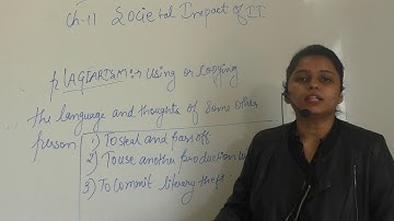 CLASS 7 COMPUTER BASIC  CHAPTER 11 "societal impact of I T  "