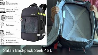 Safari Backpack Review | Safari seek 45L | travel backpack