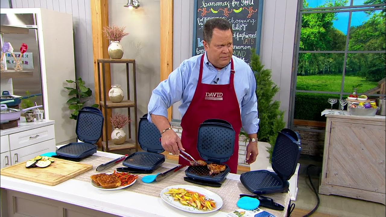 Granite Stone Diamond Spike Express Indoor Grill Platinum Blue Edition