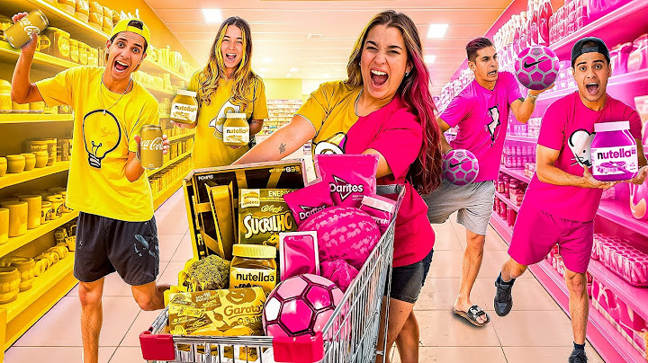 COMIDA AMARELA VS ROSA *Batalha extrema!