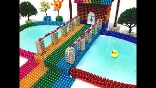 DIY - Build Aquarium House Has Waterwheel With Magnetic Balls (Satisfying)  - Magnet Balls 