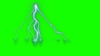 Sky Lighting - 3D Thunder Lighting - Lighting Green Screen Effect - Free Stock Footage