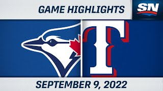 MLB Highlights | Blue Jays vs. Rangers - September 9, 2022
