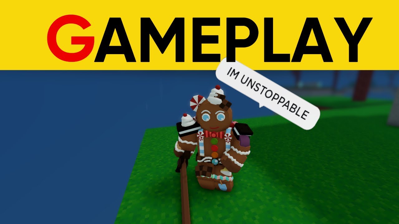 The Gingerbread Man KIT* makes PLAYERS CRY! in ROBLOX Bedwars - BiliBili