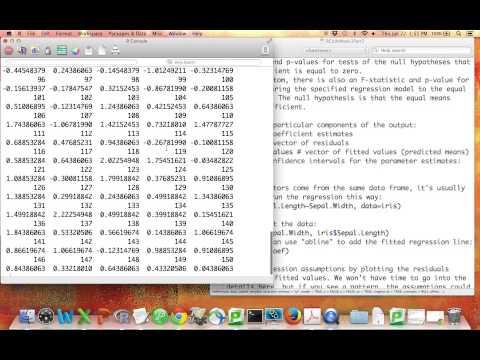 QAI R Tutorial 6.1: Regression
