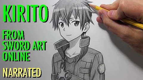 How to Draw Kirito from "Sword Art Online"