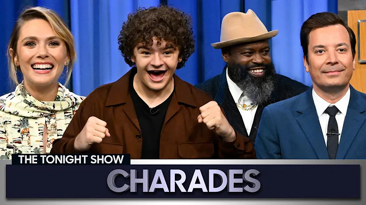 Charades with Elizabeth Olsen and Gaten Matarazzo ...