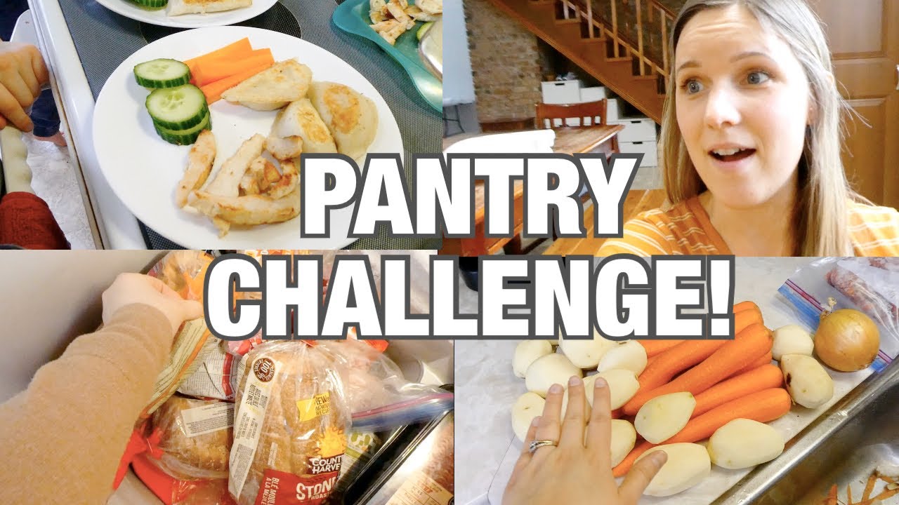 FREEZER/PANTRY CHALLENGE | LARGE FAMILY WHAT'S FOR DINNER! - YouTube