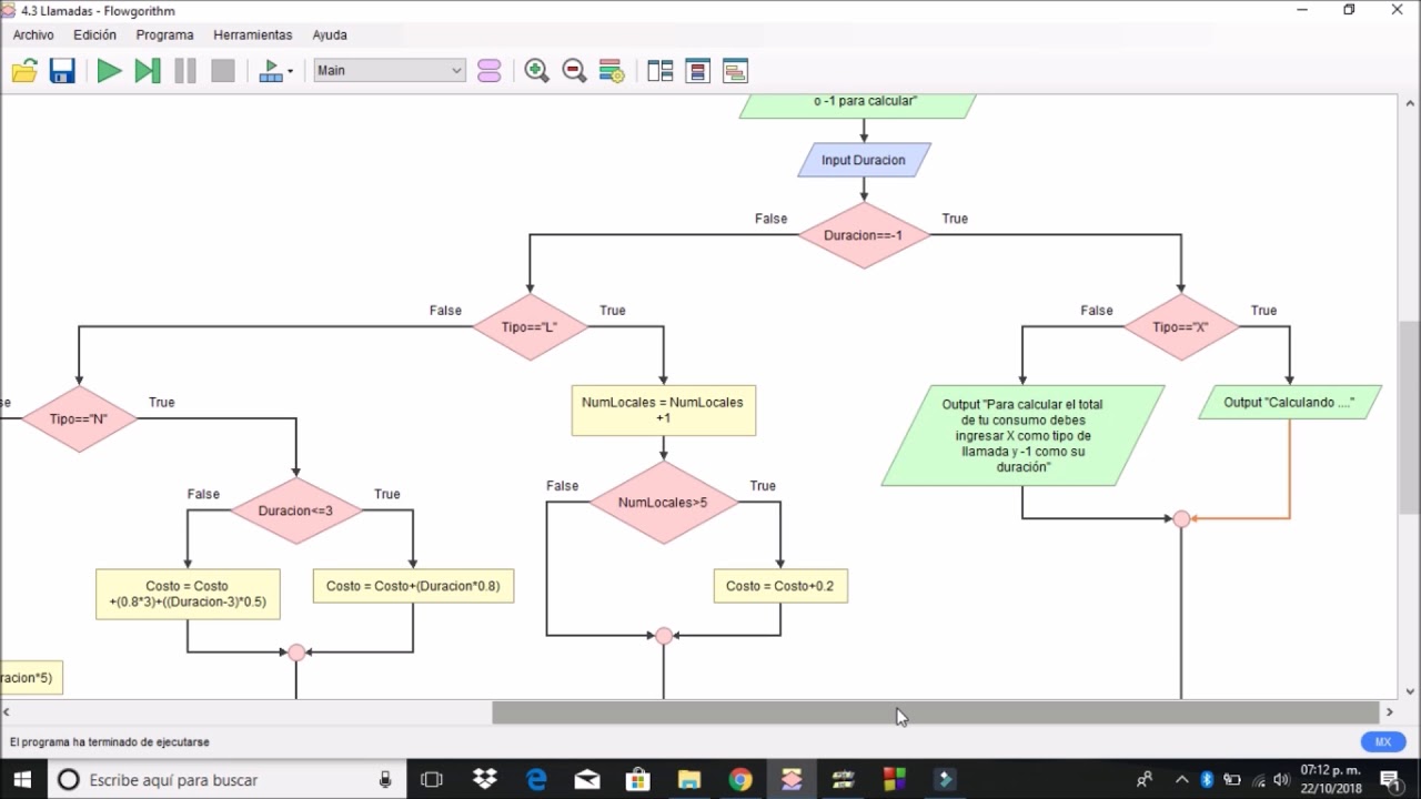 Proceso de codificación de un diagrama de flujo en flowgorithm a c++ ...