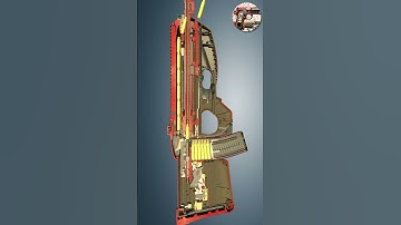 How FN F2000 Works (Slow Motion Cutaway Animation)