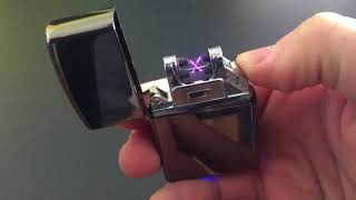 Kovový Nabíjateľný Plazmový Zapalovač 001 Best-Shop.sk