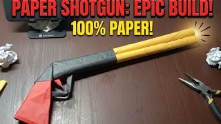 Made a Realistic Paper Shotgun 😱 | Step-by-Step Tutorial