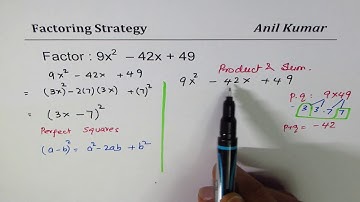 Strategy to Factor Trinomial with Big Numbers