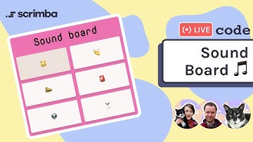 Live-code an interactive sound board  | HTML, CSS & JavaScript