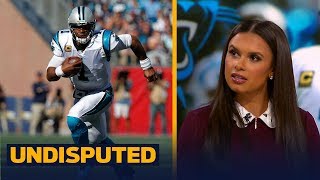 Cam Newton laughs at female reporter's question  Joy, Skip and Shannon react | UNDISPUTED