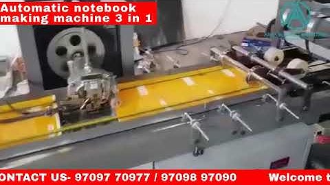 Revolutionize Notebook Production! | 3-in-1 Automatic Notebook Making Machine