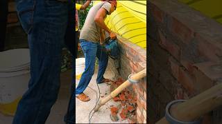 Powerful jackhammer machine has #shorts #demolition
