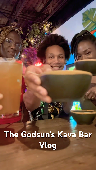 The Godsuns Kava Bar Vlog🌴🍊 #poly #blacklove #relationshipvlogs #throuple