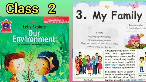 MY FAMILY, Class 2 (Chapter 3) # Lets explore our environment # E.V.S