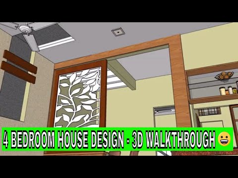 4-bedroom-house-design-with-3d-walk-through.4-bedroom-duplex-house-.4-bhk-house-design.