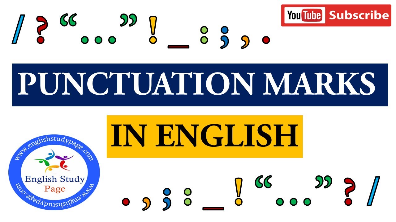 all punctuation marks in english