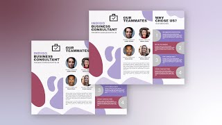 Create Brochure for a Business Consultancy Firm