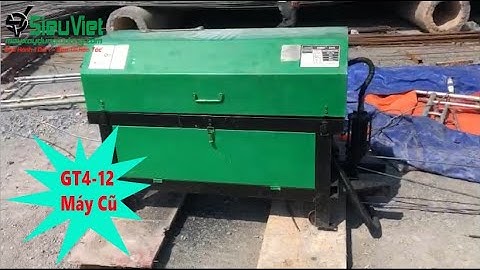 Máy duỗi cắt sắt GT4-12 điện 220v cũ - Bàn giao tại Củ Chi, TP.Hồ Chí Minh