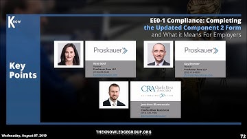 EE0-1 Compliance CLE: Completing the Updated Component 2 Form