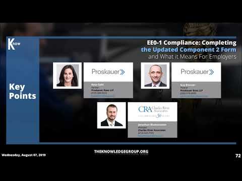 EE0-1 Compliance CLE: Completing the Updated Component 2 Form